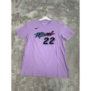 Kids Nike Miami Heat Butler 22 Purple T Shirt Size Large G 14 16